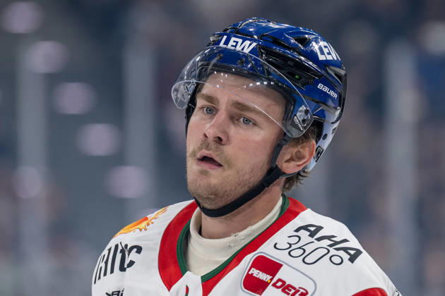 Alexander Blank (Augsburger Panther, 26) Portrait Portraet GER, EHC Red Bull Muenchen vs. Augsburger Panther, DEL, Saison 2026 2027, 6. Spieltag, 04.10.2026. Foto: HMB Media Heike Feiner Copyright: HMBxMedia HeikexFeiner