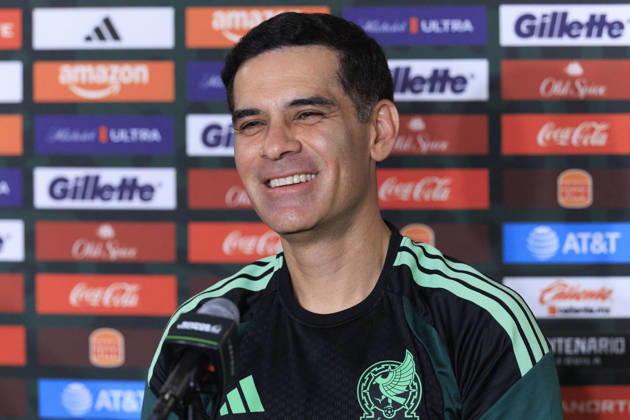 October 5, 2026, Los Angeles, California, USA: Head coach, Rafael Marquez of Mexico during a press conference, PK, Pressekonferenz on Monday, October 5, 2026 at BMO Stadium in Los Angeles, California in preparation for an International Friendly, Länderspiel, Nationalmannschaft match against Chile on Tuesday October 6, 2026 at the Los Angeles Memorial Coliseum. ARIANA RUIZ PI Los Angeles USA - ZUMAp124 20261005_zaa_p124_002 Copyright: xArianaxRuizx