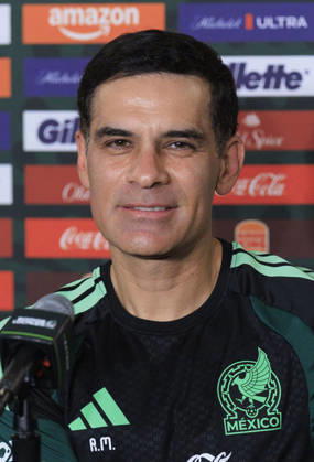 October 5, 2026, Los Angeles, California, USA: Head coach, Rafael Marquez of Mexico during a press conference, PK, Pressekonferenz on Monday, October 5, 2026 at BMO Stadium in Los Angeles, California in preparation for an International Friendly, Länderspiel, Nationalmannschaft match against Chile on Tuesday October 6, 2026 at the Los Angeles Memorial Coliseum. ARIANA RUIZ PI Los Angeles USA - ZUMAp124 20261005_zaa_p124_003 Copyright: xArianaxRuizx
