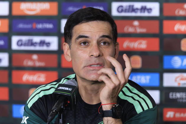 October 5, 2026, Los Angeles, California, USA: Head coach, Rafael Marquez of Mexico during a press conference, PK, Pressekonferenz on Monday, October 5, 2026 at BMO Stadium in Los Angeles, California in preparation for an International Friendly, Länderspiel, Nationalmannschaft match against Chile on Tuesday October 6, 2026 at the Los Angeles Memorial Coliseum. ARIANA RUIZ PI Los Angeles USA - ZUMAp124 20261005_zaa_p124_004 Copyright: xArianaxRuizx