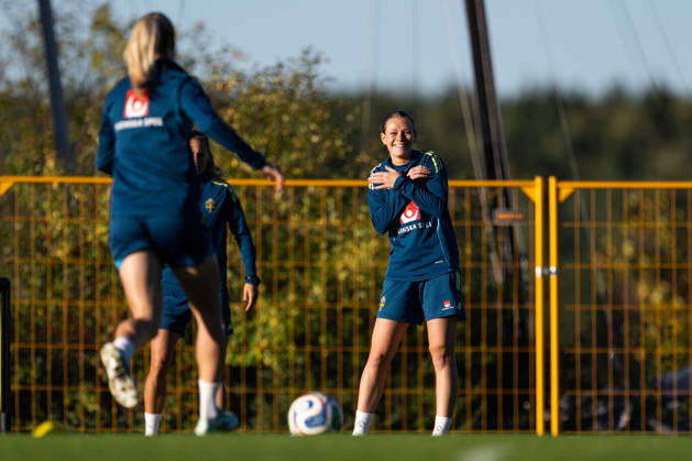 261006 Sofia Reidy of the Swedish women s national football team during a training session on October 6, 2026 in Stockholm. Photo: Emma Wallskog BILDBYRAN kod EW EW0714 fotboll football soccer fotball vm-kval kval fifa womens world cup qualifier qualifier träning practice training sverige sweden dam bbeng Copyright: EMMAxWALLSKOG BB261006EW043