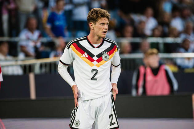 U21, U 21 EM-Qualifikation: Deutschland - Georgien, 06.10.2026 Elias Baum (Deutschland, 2); Fußball, EM-Qualifikation U 21, 10. Spieltag: Deutschland vs. Georgien am 06.10.2026, Bielefeld DFB REGULATIONS PROHIBIT ANY USE OF PHOTOGRAPHS AS IMAGE SEQUENCES AND OR QUASI-VIDEO. Copyright: xBEAUTIFULxSPORTS Tonhäuserx
