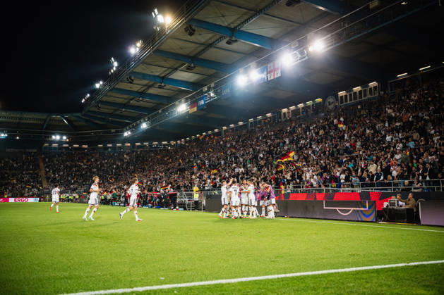 U21, U 21 EM-Qualifikation: Deutschland - Georgien, 06.10.2026 TOR, JUBEL zum 2:0 durch Dženan PejÄinović (Deutschland, 11); Fußball, EM-Qualifikation U 21, 10. Spieltag: Deutschland vs. Georgien am 06.10.2026, Bielefeld DFB REGULATIONS PROHIBIT ANY USE OF PHOTOGRAPHS AS IMAGE SEQUENCES AND OR QUASI-VIDEO. Copyright: xBEAUTIFULxSPORTS Tonhäuserx