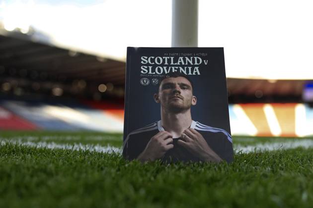 RECORD DATE NOT STATED 6th October 2026; Hampden Park, Glasgow, Scotland; UEFA Nations League Football, Scotland versus Slovenia; The match programme for Scotland v Slovenia DavidxYoung
