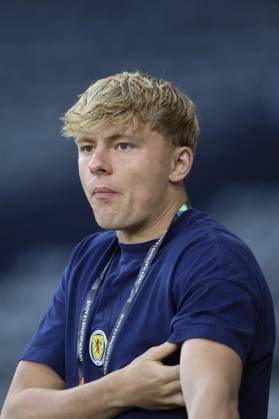 RECORD DATE NOT STATED 6th October 2026; Hampden Park, Glasgow, Scotland; UEFA Nations League Football, Scotland versus Slovenia; Luke Graham of Scotland inspects the pitch before the match DavidxYoung