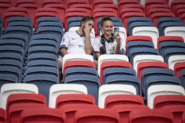 RECORD DATE NOT STATED 6th October 2026; Wembley Stadium, London, England; UEFA Nations League Football, England versus Czech Republic; England fans wait for the players to arrive GodfreyxPitt