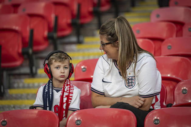 RECORD DATE NOT STATED 6th October 2026; Wembley Stadium, London, England; UEFA Nations League Football, England versus Czech Republic; England fans wait for the players to arrive GodfreyxPitt