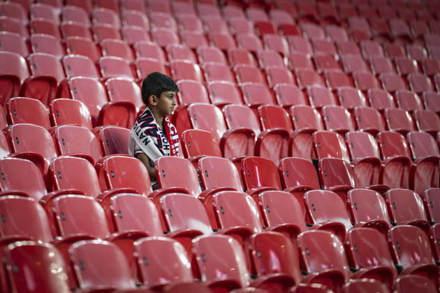 RECORD DATE NOT STATED 6th October 2026; Wembley Stadium, London, England; UEFA Nations League Football, England versus Czech Republic; A young England fan waits for the players to arrive GodfreyxPitt
