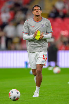 LONDON, ENGLAND OCTOBER 06 - Jarell Quansah of England during pre game warm up before the UEFA Nations League game between England and Czechia at Wembley Stadium on October 06, 2026 in London, England. (Photo by Keeran Marquis Sports Press Photo) Copyright: xKeeranxMarquis SPPx Sportspressphoto_SPR247138