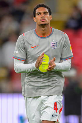 LONDON, ENGLAND OCTOBER 06 - Jarell Quansah of England during pre game warm up before the UEFA Nations League game between England and Czechia at Wembley Stadium on October 06, 2026 in London, England. (Photo by Keeran Marquis Sports Press Photo) Copyright: xKeeranxMarquis SPPx Sportspressphoto_SPR247139