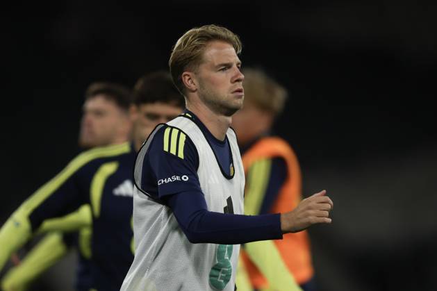 RECORD DATE NOT STATED 6th October 2026; Hampden Park, Glasgow, Scotland; UEFA Nations League Football, Scotland versus Slovenia; Stephen Welsh of Scotland during the warm up before the match DavidxYoung