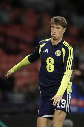 RECORD DATE NOT STATED 6th October 2026; Hampden Park, Glasgow, Scotland; UEFA Nations League Football, Scotland versus Slovenia; Jack Hendry of Scotland during the warm up before the match DavidxYoung
