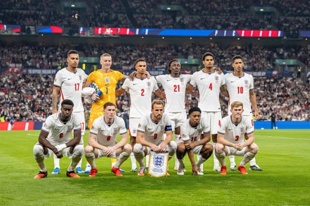 06.10.2026, xdaymx, Fussball Nations League, England - Tschechien. Englische Mannschaft vor dem Spiel gegen Tschechien. London
