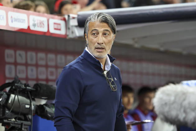 Murat Yakin (Schweiz, Trainer) vor Spielbeginn , Schweiz, UEFA , Nations League, Matchday 4, Schweiz vs. Nordmazedonien, 06.10.2026, Luzern Swissporarena Schweiz Copyright: xGrantxHubbsx