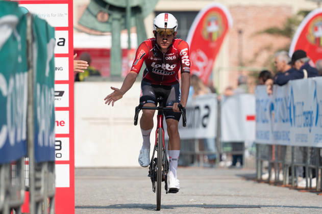 IPA89374873 - Simone Gualdi, LOTTO INTERMARCHE, at the start of the 2026 Tre Valli Varesine in Busto Arsizio, Italy, on October 6, 2026 Copyright: xSilviaxColombo IPAxSportx xx IPA89374873