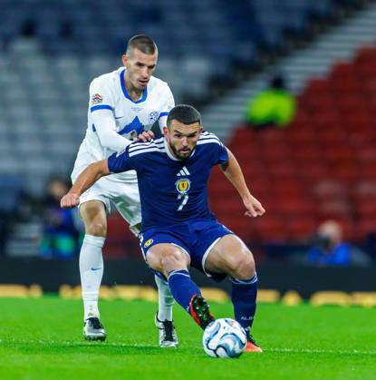 06.10.2026 Scotland v Slovenia, UEFA Nations League, League B Group 1 : John McGinn and David Zec Copyright: xKennyxRamsay.Scotlandx NINTCHDBPICT001113835385
