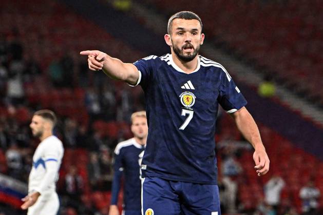 Scotland v Slovenia UEFA Nations League John McGinn of Scotland gestures during the UEFA Nations League match at Barclays Hampden, Glasgow 06 10 2026 UK Newspapers OUT Copyright: xJamiexJohnstonx FIL-24032-0046