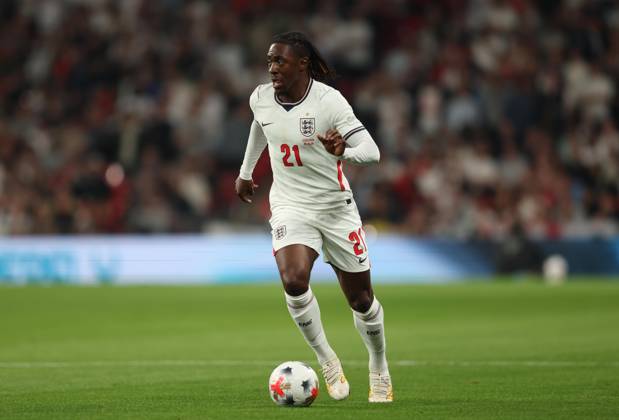 UEFA Nations League - England v Czechia LONDON, ENGLAND, OCTOBER 6: Eberechi Eze of England national team, Nationalteam on the ball during The UEFA Nations League match in Group A3 between England v Czechia at Wembley Stadium, London, England, on October 6. (Photo by Daniel Weir) London Wembley Stadium England Copyright: xDanielxWeir SportsxPressxPhotox Sportspressphoto_SPR247206