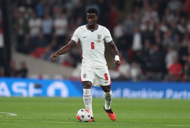 UEFA Nations League - England v Czechia LONDON, ENGLAND, OCTOBER 6: Marc Guehi of England national team, Nationalteam on the ball during The UEFA Nations League match in Group A3 between England v Czechia at Wembley Stadium, London, England, on October 6. (Photo by Daniel Weir) London Wembley Stadium England Copyright: xDanielxWeir SportsxPressxPhotox Sportspressphoto_SPR247209