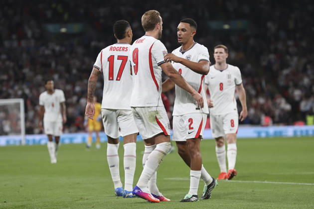 England v Czechia UEFA Nations League The England players celebrate their side™s 1st goal during the UEFA Nations League match at Wembley Stadium, London 06 10 2026 UK Newspapers OUT Copyright: xPaulxChestertonx FIL-24030-0003