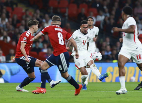 England v Czech Republic, UEFA Nations League, League A - Group 3 London, UK: England v Czech Republic, UEFA Nations League, League A - Group 3, Wembley Stadium. 6 October 2026 Photograph by Marc Aspland for The Times & The Sunday Times Morgan Rogers of England  Copyright: xMarcxAsplandx NINTCHDBPICT001113838666