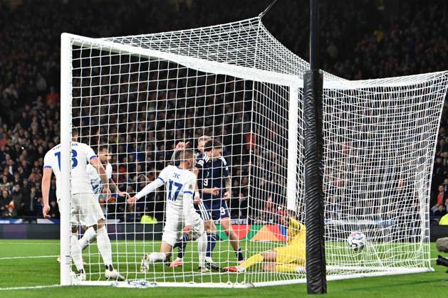 Scotland v Slovenia UEFA Nations League Ryan Christie of Scotland scores his sides first goal of the match during the UEFA Nations League match at Barclays Hampden, Glasgow 06 10 2026 UK Newspapers OUT Copyright: xJamiexJohnstonx FIL-24032-0052