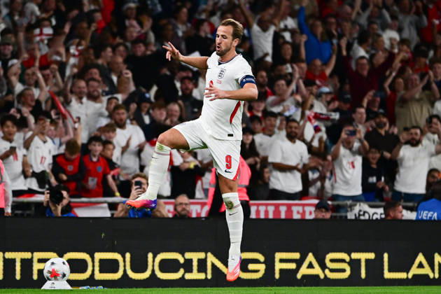 England v Czechia, UEFA Nations League GOAL England forward Harry Kane (9) scores a goal and celebrates 2-0 during the UEFA Nations League match between England and Czechia at Wembley Stadium, London, UK on 6 October 2026. London Wembley Stadium Greater London UK Editorial use only , Copyright: xDennisxGoodwinx PSI-24957-0035