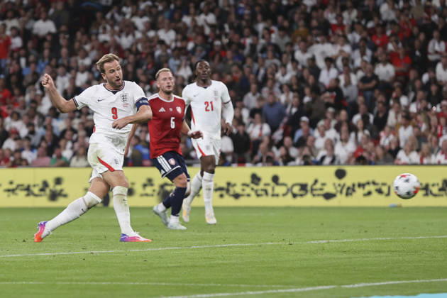 England v Czechia UEFA Nations League Harry Kane of England scores his sides 2nd goal during the UEFA Nations League match at Wembley Stadium, London 06 10 2026 UK Newspapers OUT Copyright: xPaulxChestertonx FIL-24030-0010