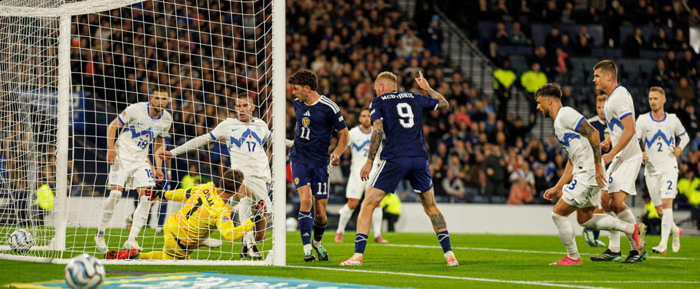 05.10.2026: Scotland v Slovenia: Ryan Christie of Scotland scores with a backheel Copyright: xWilliexVassx NINTCHDBPICT001113841063