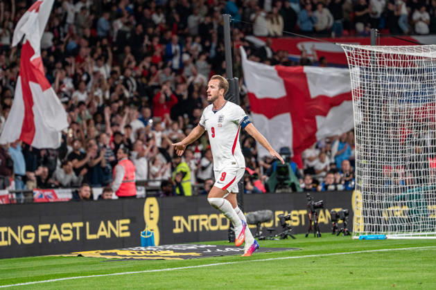 06.10.2026, xdaymx, Fussball Nations League, England - Tschechien. Harry Kane (England) Torjubel zum 2:0 für England. London