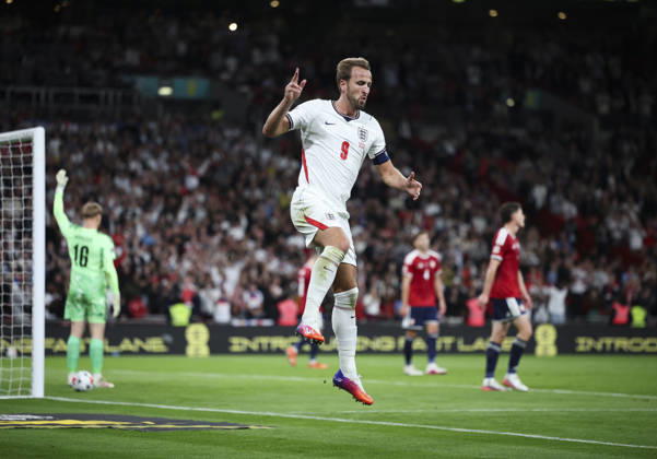 England v Czech Republic, UEFA Nations League, League A - Group 3 London, UK: England v Czech Republic, UEFA Nations League, League A - Group 3, Wembley Stadium. 6 October 2026 Photograph by Marc Aspland for The Times & The Sunday Times Harry Kane of England celebrates scoring his teams 2nd goal 2-0  Copyright: xMarcxAsplandx NINTCHDBPICT001113841924
