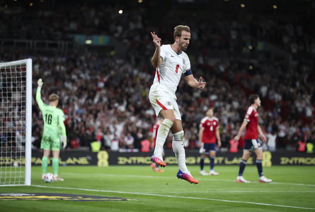 England v Czech Republic, UEFA Nations League, League A - Group 3 London, UK: England v Czech Republic, UEFA Nations League, League A - Group 3, Wembley Stadium. 6 October 2026 Photograph by Marc Aspland for The Times & The Sunday Times Harry Kane of England celebrates scoring his teams 2nd goal 2-0  Copyright: xMarcxAsplandx NINTCHDBPICT001113841990