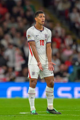 LONDON, ENGLAND OCTOBER 06 - Jude Bellingham of England during the UEFA Nations League game between England and Czechia at Wembley Stadium on October 06, 2026 in London, England. (Photo by Keeran Marquis Sports Press Photo) Copyright: xKeeranxMarquis SPPx Sportspressphoto_SPR247290