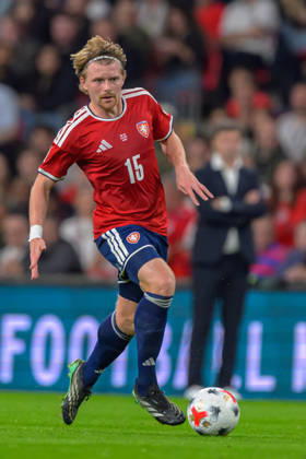 LONDON, ENGLAND OCTOBER 06 - Pavel Sulc of Czechia during the UEFA Nations League game between England and Czechia at Wembley Stadium on October 06, 2026 in London, England. (Photo by Keeran Marquis Sports Press Photo) Copyright: xKeeranxMarquis SPPx Sportspressphoto_SPR247295