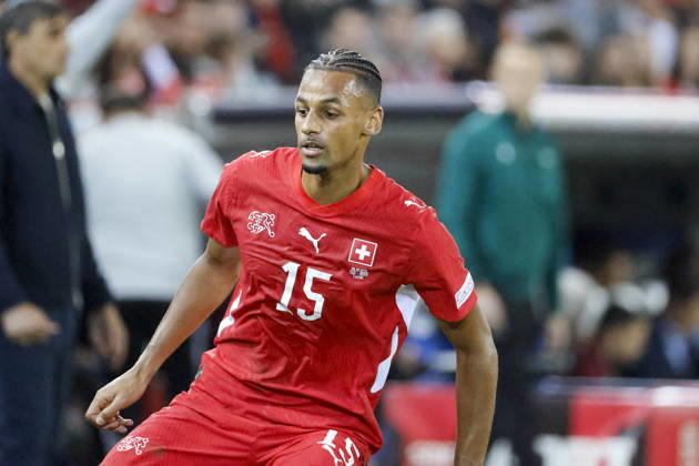 Djibril Sow (Schweiz, 15) , Schweiz, UEFA , Nations League, Matchday 4, Schweiz vs. Nordmazedonien, 06.10.2026, Luzern Swissporarena Schweiz Copyright: xGrantxHubbsx