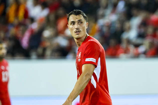 Vincent Sierro (Schweiz, 06) , Schweiz, UEFA , Nations League, Matchday 4, Schweiz vs. Nordmazedonien, 06.10.2026, Luzern Swissporarena Schweiz Copyright: xGrantxHubbsx