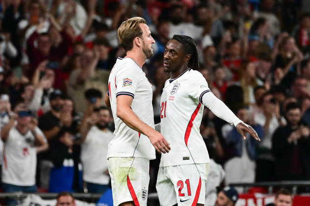 England v Czechia, UEFA Nations League GOAL England forward Harry Kane (9) scores a goal and celebrates with England midfielder Ebereche Eze (21) 2-0 during the UEFA Nations League match between England and Czechia at Wembley Stadium, London, UK on 6 October 2026. London Wembley Stadium Greater London UK Editorial use only , Copyright: xDennisxGoodwinx PSI-24957-0038