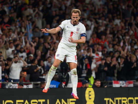 06 October 2026 - England v Czech Republic - UEFA Nations League - Wembley Stadium - London. England v Czech Republic - UEFA Nations League - Wembley Stadium - London. Harry Kane celebrates scoring his 90th goal for England. Picture : Mark Pain LONDON England  Copyright: xMarkxPainx