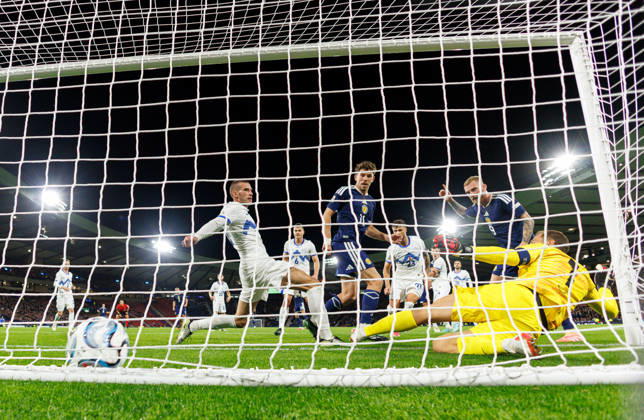 05.10.2026: Scotland v Slovenia: Ryan Christie of Scotland scores with a backheel Copyright: xWilliexVassx NINTCHDBPICT001113844865