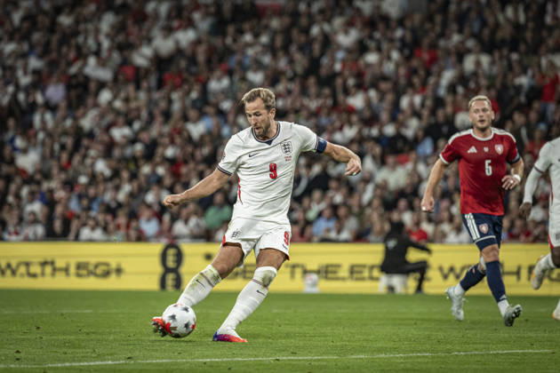 RECORD DATE NOT STATED 6th October 2026; Wembley Stadium, London, England; UEFA Nations League Football, England versus Czech Republic; Harry Kane of England scores in the 40th minute to make the score 2-0 GodfreyxPitt