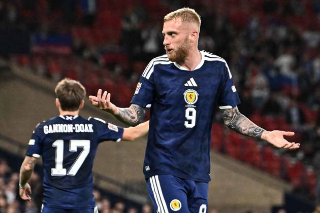 Scotland v Slovenia UEFA Nations League Oli McBurnie of Scotland during the UEFA Nations League match at Barclays Hampden, Glasgow 06 10 2026 UK Newspapers OUT Copyright: xJamiexJohnstonx FIL-24032-0085