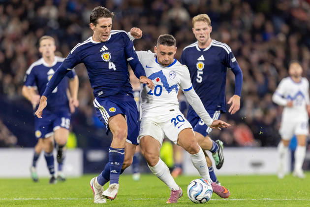 Scotland v Slovenia, UEFA Nations League GOAL! 1-1 AljoÅ¡a Matko of Slovenia equalises during the UEFA Nations League League B Group B1 between Scotland and Slovenia. Barclays Hampden, Hampden Park, Glasgow, Scotland. 6 October 2026. Hampden Park Barclays Hampden Glasgow Scotland Editorial use only , Copyright: xColinxPoultneyx PSI-24964-0016