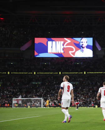 England v Czech Republic, UEFA Nations League, League A - Group 3 London, UK: England v Czech Republic, UEFA Nations League, League A - Group 3, Wembley Stadium. 6 October 2026 Photograph by Marc Aspland for The Times & The Sunday Times Harry Kane of England scores and celebrates scoring his 2nd and his teams 3rd goal 3-0  Copyright: xMarcxAsplandx NINTCHDBPICT001113850707