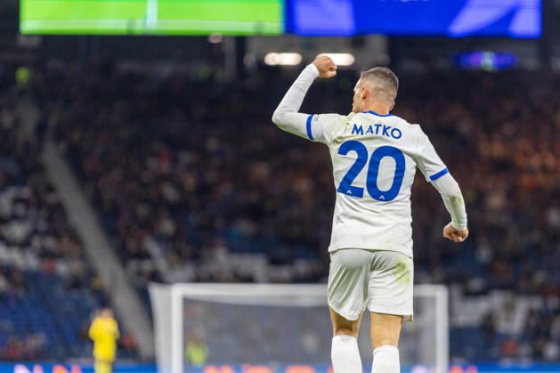 RECORD DATE NOT STATED 6th October 2026; Hampden Park, Glasgow, Scotland; UEFA Nations League Football, Scotland versus Slovenia; Aljosa Matko of Slovenia celebrates after he shoots and scores in the 56th minute to make it 1-1 VagelisxGeorgariou