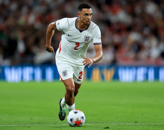England v Czechia - UEFA Nations League 2026 27 Group A3 MD4 Trent Alexander-Arnold on the ball during the UEFA Nations League 2026 27 group phase match between England and Czechia at Wembley Stadium on October 6, 2026 in London, England. London Wembley Stadium England United Kingdom Copyright: xAllstarxPicturexLibraryxLtdx