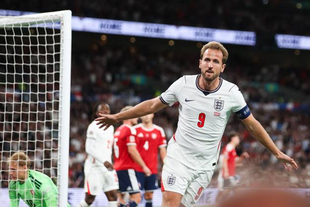 Harry Kane of England scores his teams third goal and celebrates England v Czechia, UEFA Nations League, Football, Wembley Stadium, London, UK - 06 Oct 2026London Wembley Stadium United Kingdom  Copyright: xMattxImpey Shutterstockx 17188908ev