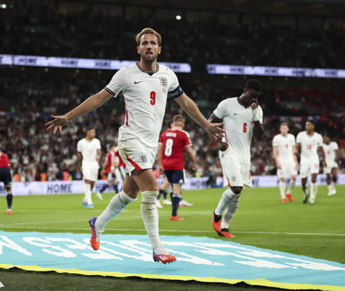 England v Czech Republic, UEFA Nations League, League A - Group 3 London, UK: England v Czech Republic, UEFA Nations League, League A - Group 3, Wembley Stadium. 6 October 2026 Photograph by Marc Aspland for The Times & The Sunday Times Harry Kane of England scores and celebrates scoring his 2nd and his teams 3rd goal 3-0  Copyright: xMarcxAsplandx NINTCHDBPICT001113851118