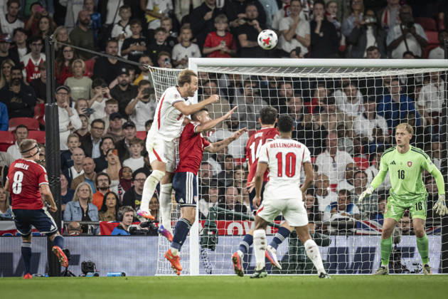RECORD DATE NOT STATED 6th October 2026; Wembley Stadium, London, England; UEFA Nations League Football, England versus Czech Republic; Harry Kane of England scores in the 57th minute to make the score 3-0 GodfreyxPitt