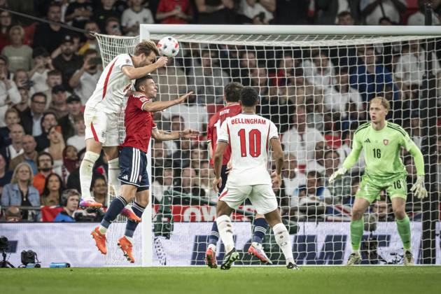 RECORD DATE NOT STATED 6th October 2026; Wembley Stadium, London, England; UEFA Nations League Football, England versus Czech Republic; Harry Kane of England scores in the 57th minute to make the score 3-0 GodfreyxPitt