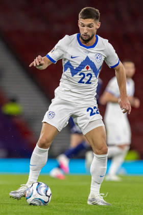 Scotland v Slovenia, UEFA Nations League Adam Gnezda Äaerin of Slovenia during the UEFA Nations League League B Group B1 between Scotland and Slovenia. Barclays Hampden, Hampden Park, Glasgow, Scotland. 6 October 2026. Hampden Park Barclays Hampden Glasgow Scotland Editorial use only , Copyright: xColinxPoultneyx PSI-24964-0034